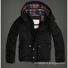 Waterproof Down Jacket Black Winter Coat Cotton